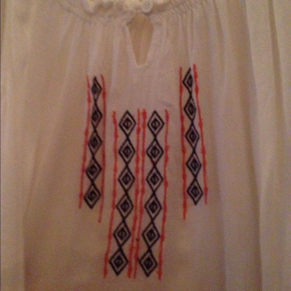 White Aztec Tank - Picture 2 of 3