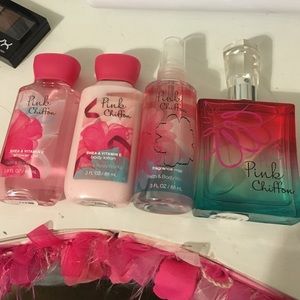 PINK CHIFFON BATH AND BODY WORKS