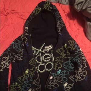 Fox racing zip up hoodie