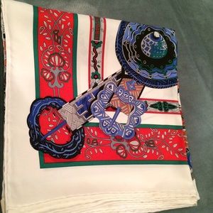 Authentic Hermes silk scarf. New with tag
