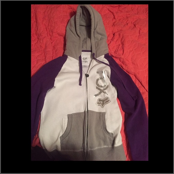 Fox racing zip up hoodie
