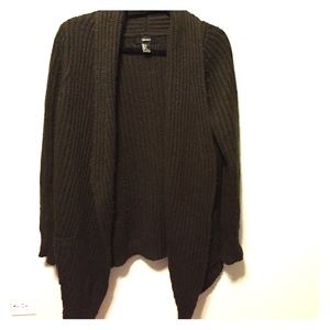 Olive green cardigan