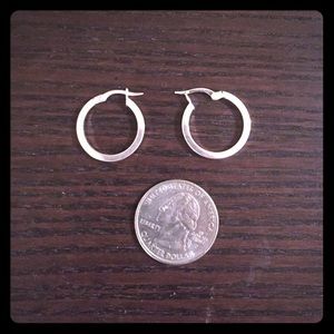 sterling silver hoop earrings
