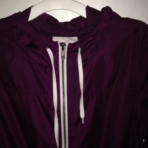 Maroon windbreaker