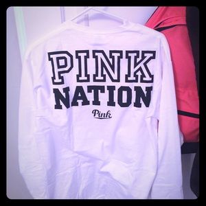 PINK NATION long sleeve campus crew