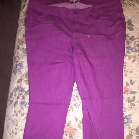 Forever21+ Pink Denim Pants