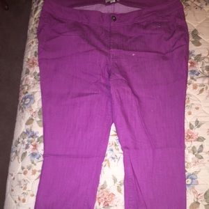 Forever21+ Pink Denim Pants