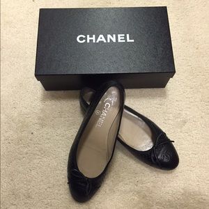 Chanel Perforated Ballerina Flats
