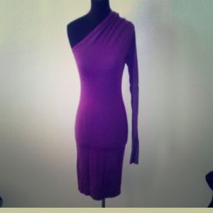 Wow what a dress! Off shoulder midi sweater dress