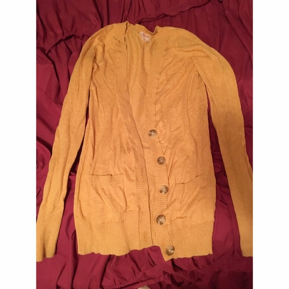 Mustard yellow cardigan