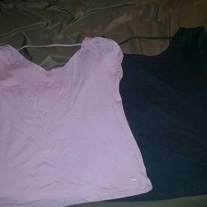 2-Pink Victoria Secret Shirts