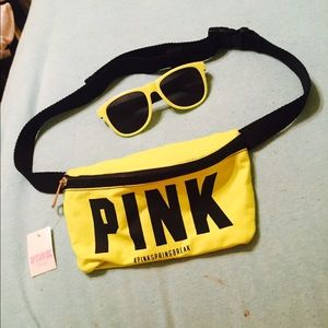 Victoria secret PINK fanny pack & sunglasses