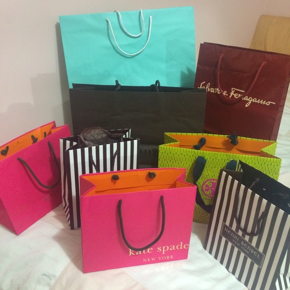 LV, tiffanys, etc designer shopping bags!