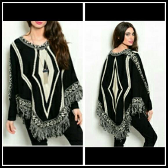 Boutique  Sweaters - SALE 3 left The Sweater Poncho size S /M   M /L