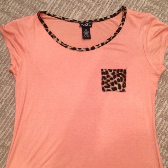 Rue21 Tops - ORANGE CHEETAH SHIRT