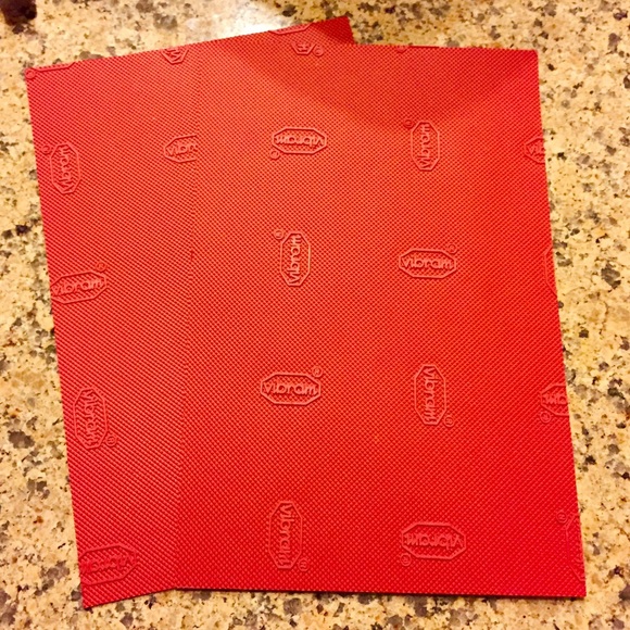 Red Vibram Rubber Bottoms For Christian Louboutin