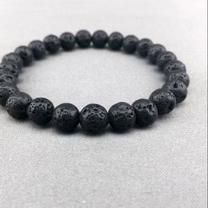 8mm Lava Rock bracelet