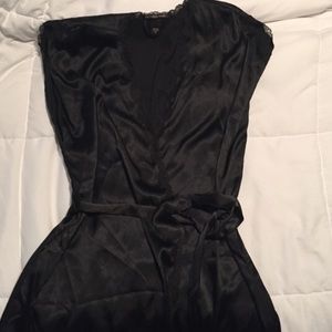 Black silk robe from victoriassecret