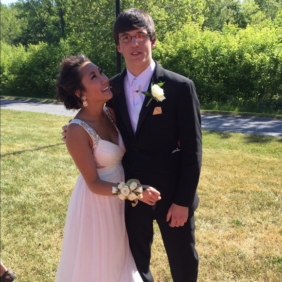 Off White prom dress