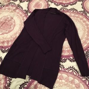 Dark purple cardigan