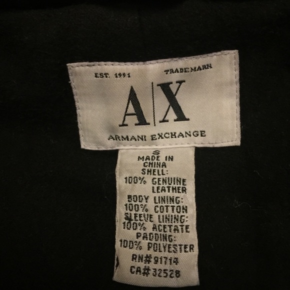 ⚡️Armani Exchange 100% Leather Jacket🤑 - Picture 4 of 4