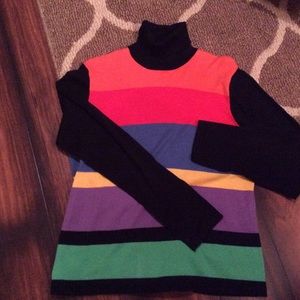 Multicolor Turtleneck Sweater