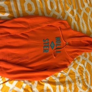 Orange Hollister Hooded Sweatshirt