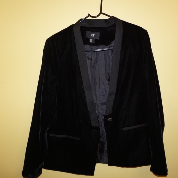 Velvet black blazer