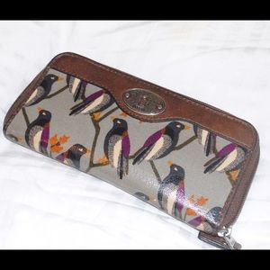 Fossil Bird Print Wallet