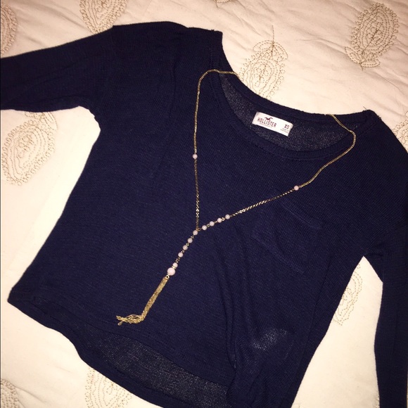 Hollister cropped sweater