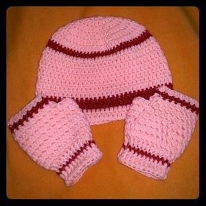 Hat and fingerless glove bundle!