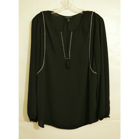 Black blouse by J. Crew