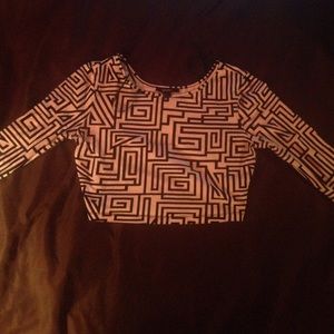 Long sleeved crop top