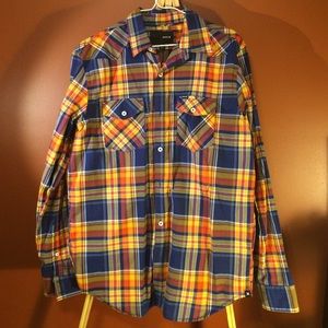Hurley plaid button down