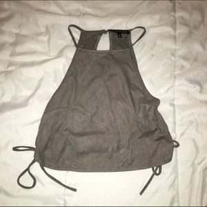 Suede top