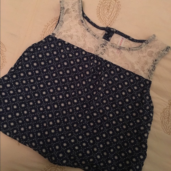 Target floral Lacey cropped tank