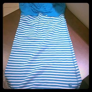 A N F turquoise tube top dress