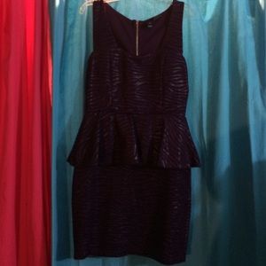 Dark Plum Peplum Dress