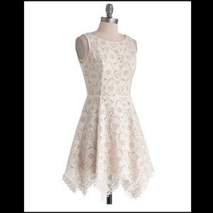 Modcloth Lace Sugar, Sugar Cookie Dress