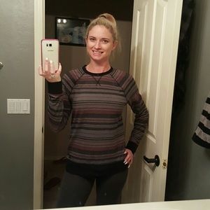 Long sleeve striped top