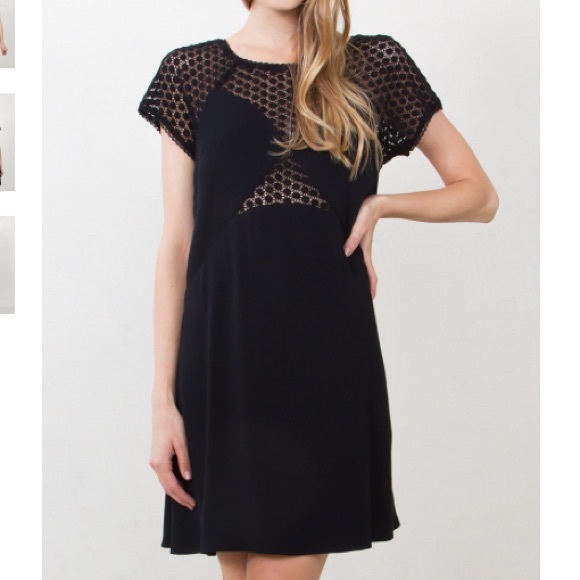 Feminine Mesh Insert Shift Dress! 👗