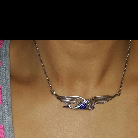 Vintage Silver Bird Necklace