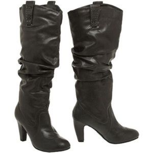 NEW Dark Gray Boots w/ Gunmetal Studs - sz 6.5