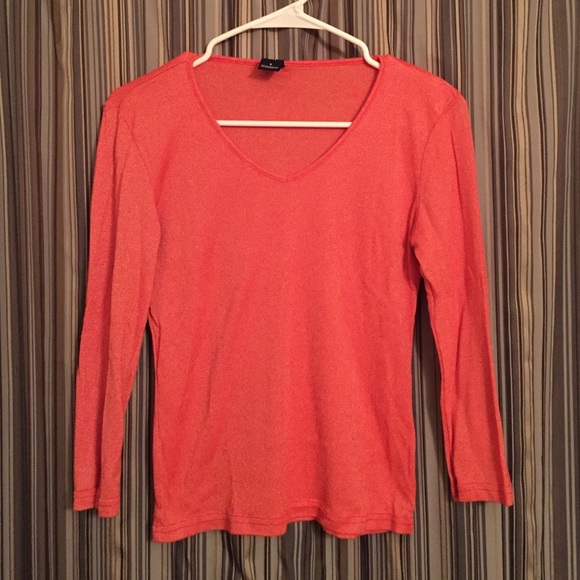 GAP 3/4 sleeve orange top