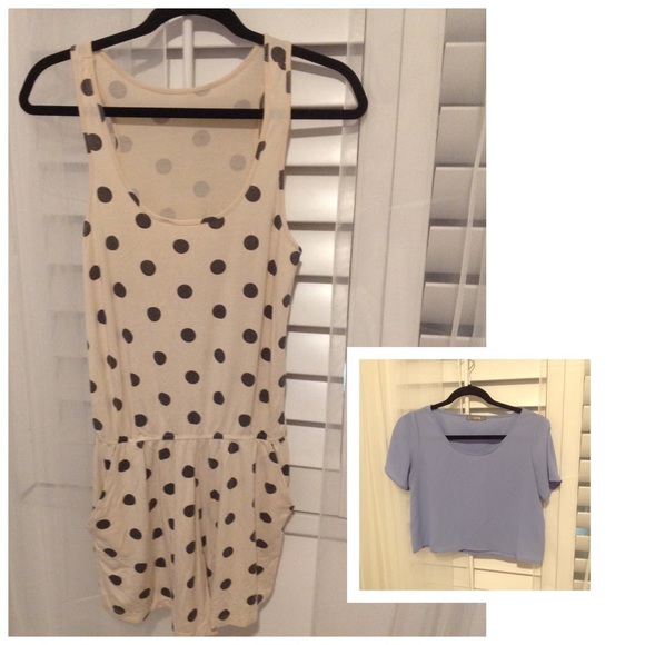 Bundle: cotton polka dot jumper and top - Picture 1 of 3