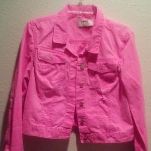 Hot Pink L.E.I. Jean Jacket