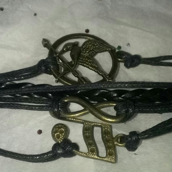 The Hunger Games leather cord bracelet