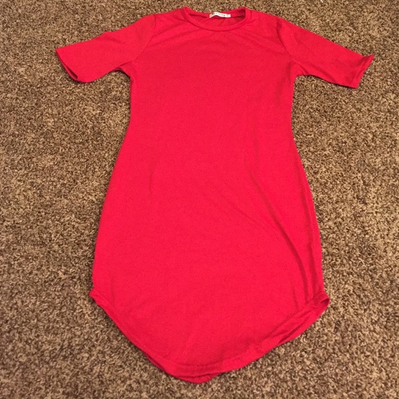 Cute red tunic dress