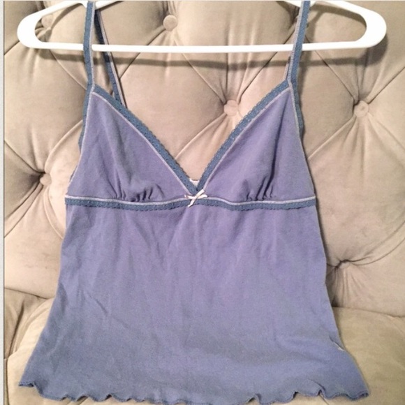 DKNY periwinkle chemise tank top