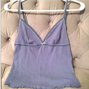 DKNY periwinkle chemise tank top